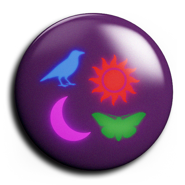 Raven, Sun, Moon, Moth